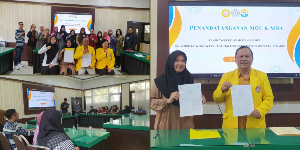 FEB UNIVERSITAS WISNUWARDHANA MALANG DAN STIEKOP MALANG JALIN KERJA SAMA PERKUAT TRI DHARMA PERGURUAN TINGGI